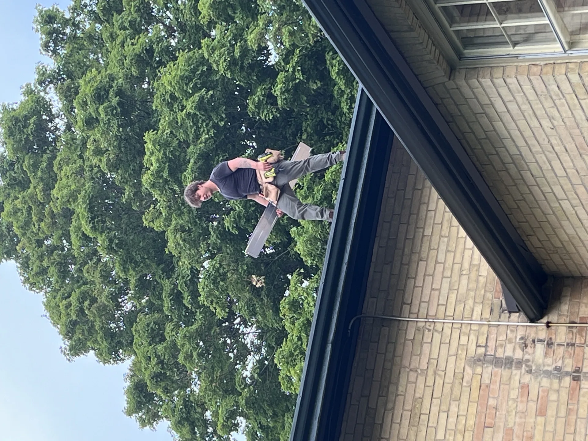 Alurex micro-mesh gutter guard installation in Kitchener Ontario