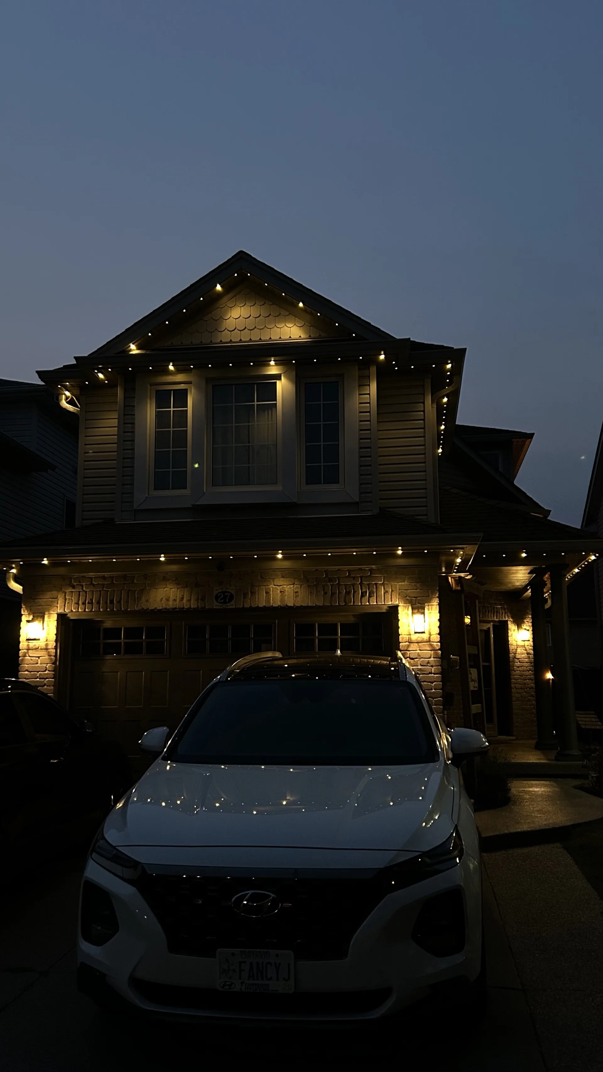 Holiday lighting installation Waterloo Ontario 1